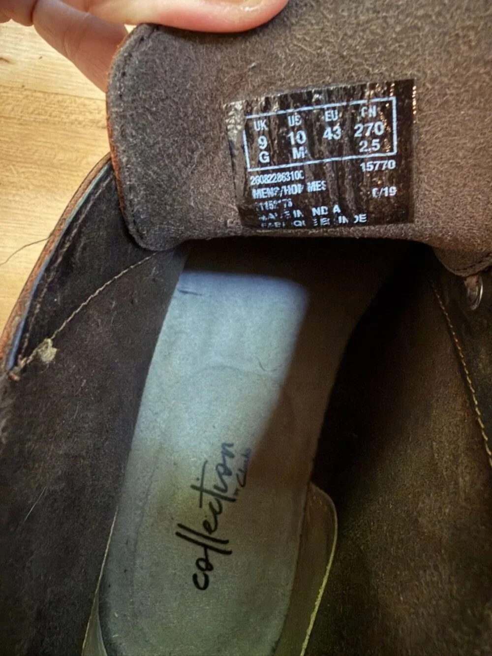 COLLECTION BY CLARKS Mens Brown Desert Round Toe Leather Chukka Boots 10M 43